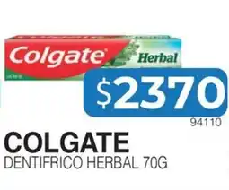 Masivos Colgate dentifrico herbal oferta