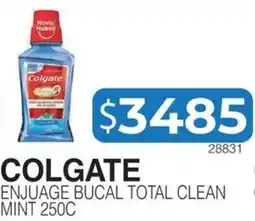 Masivos Colgate enjuague bucal total clean mint oferta
