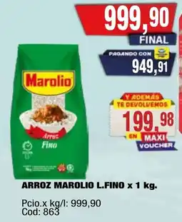 Maxiconsumo Marolio arroz fino oferta