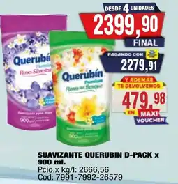 Maxiconsumo Querubín suavizante querubin d-pack oferta