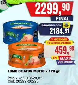 Maxiconsumo Molto lomo de atun oferta