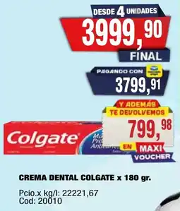 Maxiconsumo Colgate crema dental oferta