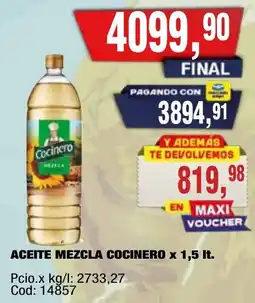 Maxiconsumo Cocinero aceite mezcla oferta