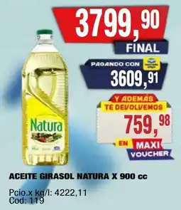 Maxiconsumo Natura aceite girasol oferta