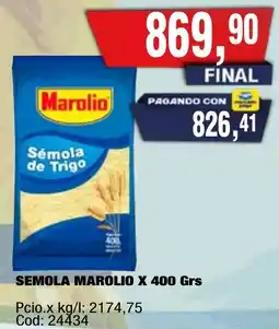 Maxiconsumo Marolio semola de trigo oferta