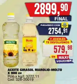 Maxiconsumo Marolio aceite girasol oferta