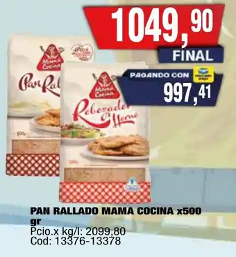 Maxiconsumo Mama cocina pan rallado oferta