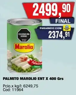Maxiconsumo Marolio palmitos oferta