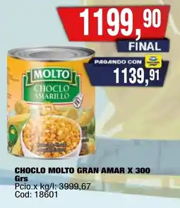 Maxiconsumo Molto choclo amarillo oferta