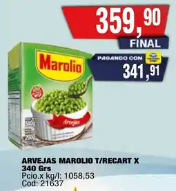 Maxiconsumo Marolio arvejas oferta