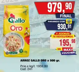 Maxiconsumo Gallo arroz oro oferta