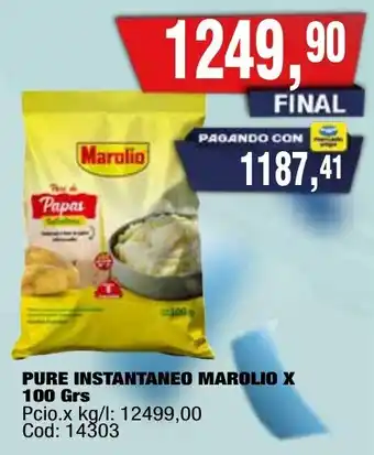 Maxiconsumo Marolio pure instantaneo oferta