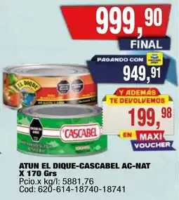 Maxiconsumo El dique atun cascabel ac-nat oferta