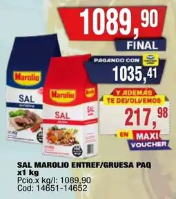 Maxiconsumo Marolio sal entref/gruesa oferta