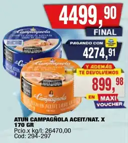 Maxiconsumo Campagnola atun en aceite natural oferta