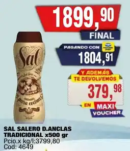 Maxiconsumo Sal salero d.anclas tradicional oferta