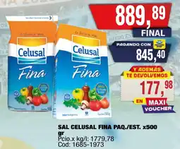 Maxiconsumo Celusal sal fina paq./est. oferta