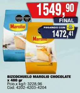 Maxiconsumo Marolio bizcochuelo chocolate oferta