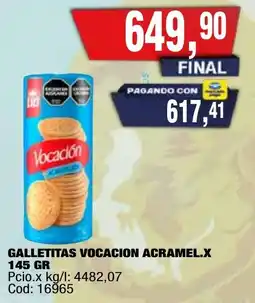 Maxiconsumo Vocacion galletitas acramel. oferta