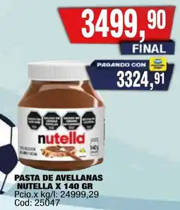Maxiconsumo Nutella pasta de avellanas oferta