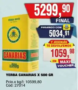 Maxiconsumo Canarias yerba mate oferta