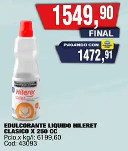 Maxiconsumo Hileret edulcorante liquido clasico oferta