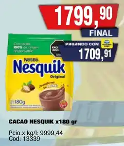 Maxiconsumo Nestlé nesquik original oferta