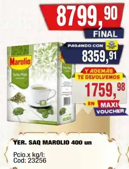 Maxiconsumo Marolio yerba mate oferta