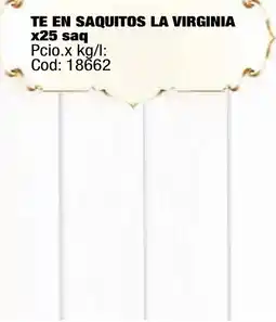 Maxiconsumo Te en saquitos la virginia oferta