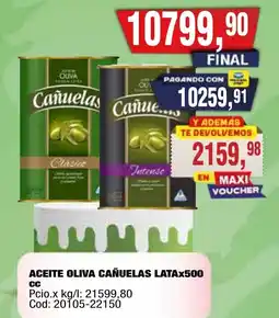 Maxiconsumo Cañuelas aceite oliva oferta