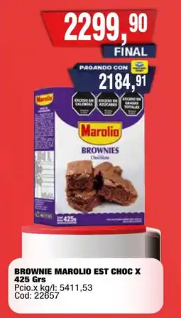 Maxiconsumo Marolio brownies chocolate oferta