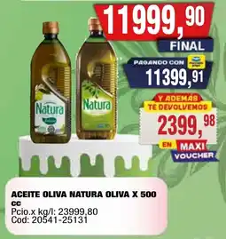 Maxiconsumo Natura aceite oliva oferta