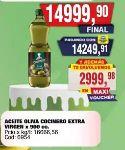 Maxiconsumo Cocinero aceite oliva virgen extra oferta