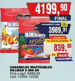 Maxiconsumo Billiken caramelos masticables oferta