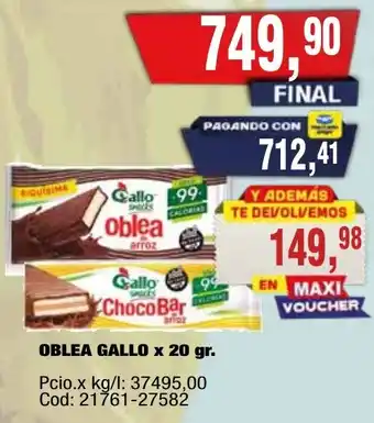 Gallo Oblea ChocoBar