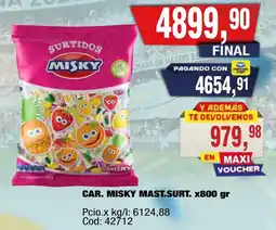 Maxiconsumo Misky car. mast.surt. oferta