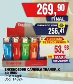 Maxiconsumo Ecandela ncendedor transp oferta