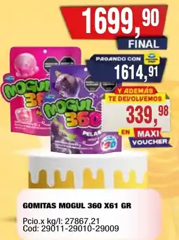 Maxiconsumo Mogul gomitas 360 oferta