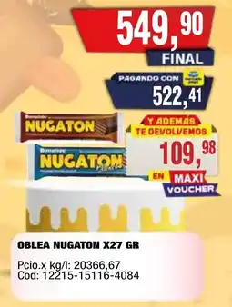 Maxiconsumo Nugaton oblea oferta
