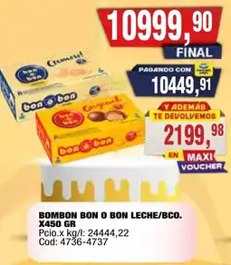 Maxiconsumo Bon o bon bombon leche oferta