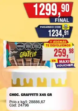 Maxiconsumo Cofler graffitti oferta
