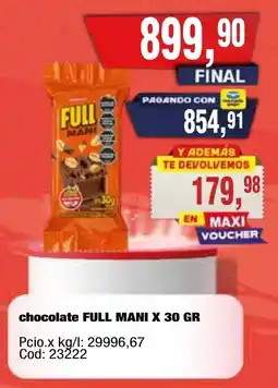 Maxiconsumo Full mani chocolate oferta