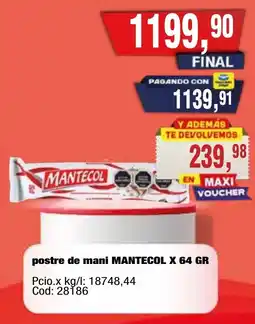 Maxiconsumo Manteicol postre de mani oferta