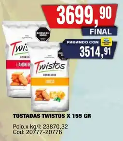 Maxiconsumo Twistos tostadas oferta