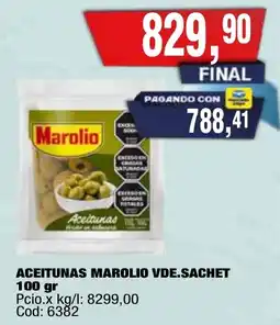 Maxiconsumo Marolio aceitunas oferta