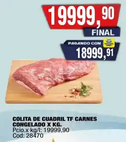 Maxiconsumo Carnes colita de cuadril tf congelado oferta