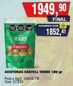 Maxiconsumo Castell aceitunas verde oferta