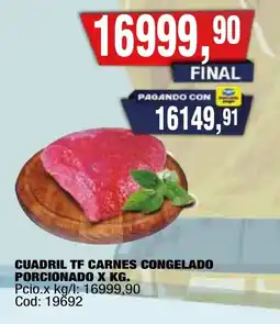 Maxiconsumo Cuadril tf carnes congelado porcionado oferta