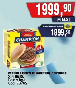 Maxiconsumo Champion medallones oferta