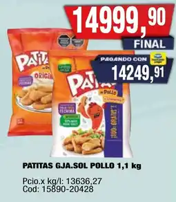 Maxiconsumo Patitas gaja sol pollo oferta
